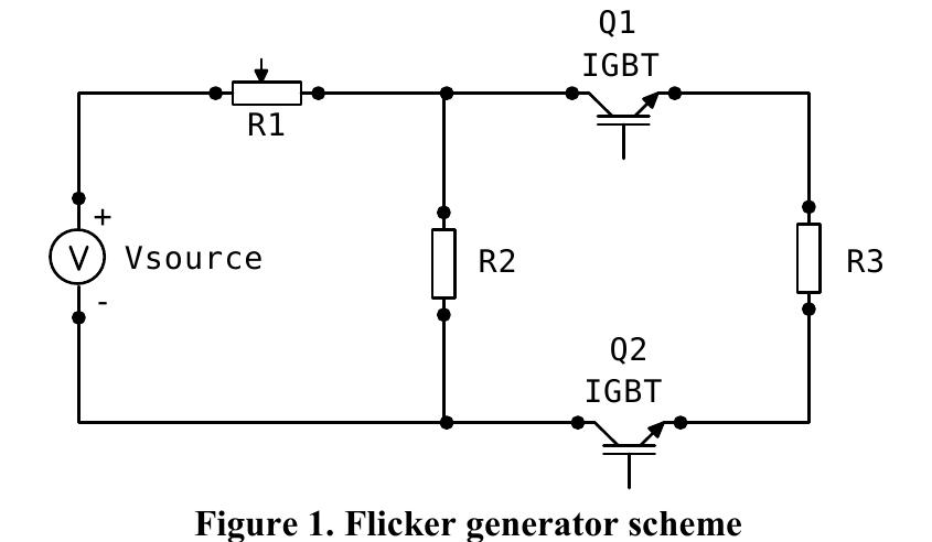 Flicker Unit The system was designed according to the scheme shown in