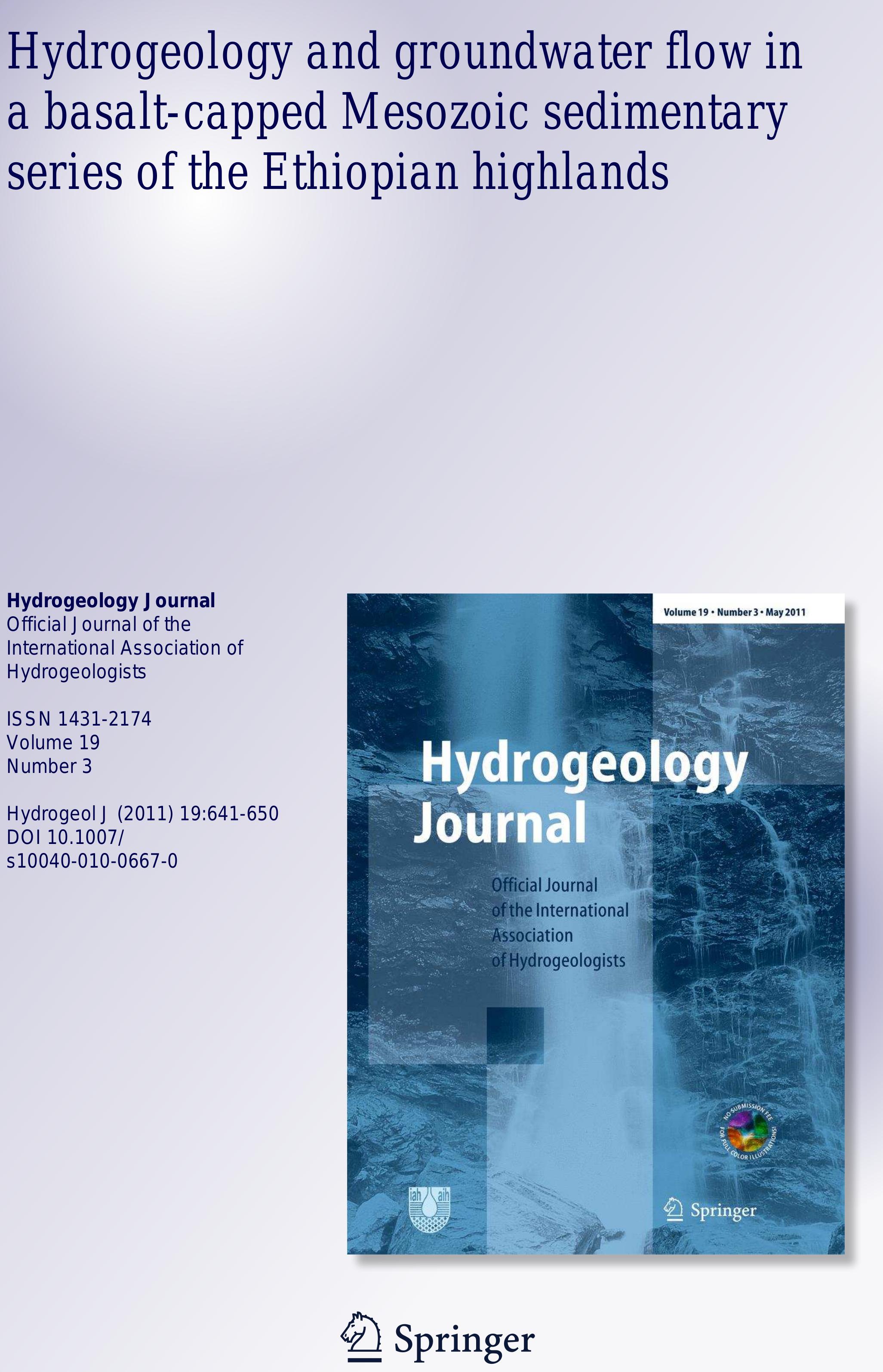 Figure 4 - from Hydrogeology and groundwater flow in a