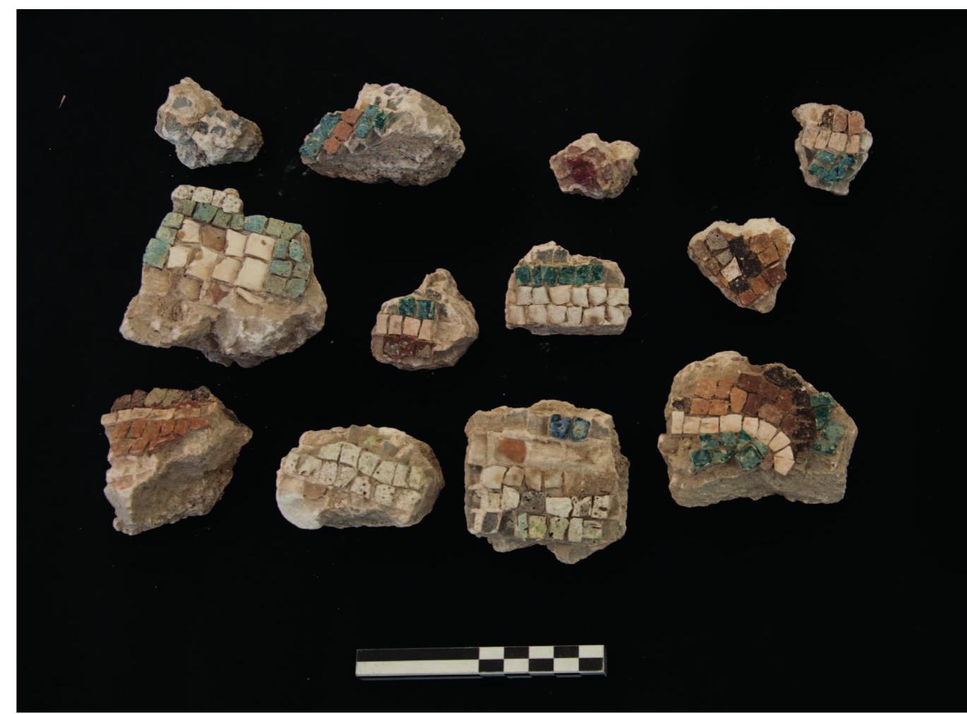 Fig. 9: Mosaic fragments from layer 253. 