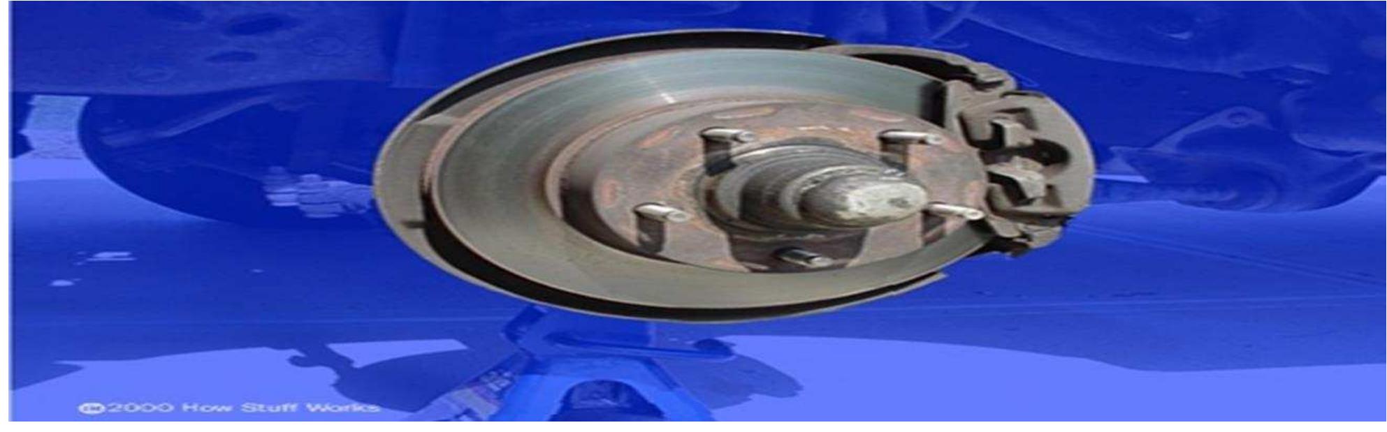 Most car disc brakes are vented as shown in figure 3. figure