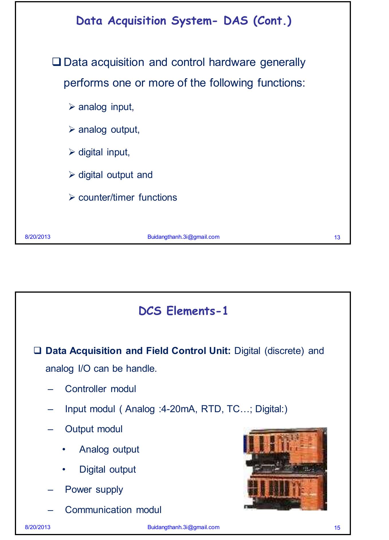 (PDF) Introduction to DCS and DAS in Thermal Power Station & Recent ...