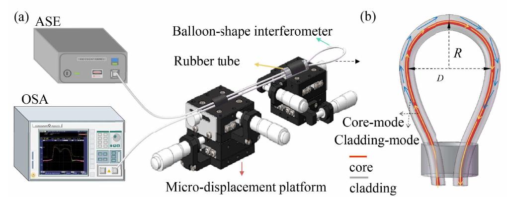 Schematic diagram of measurement system and sensor