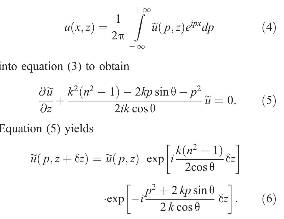 [7] the fourier split-step algorithm [kuttler and dock- ery,