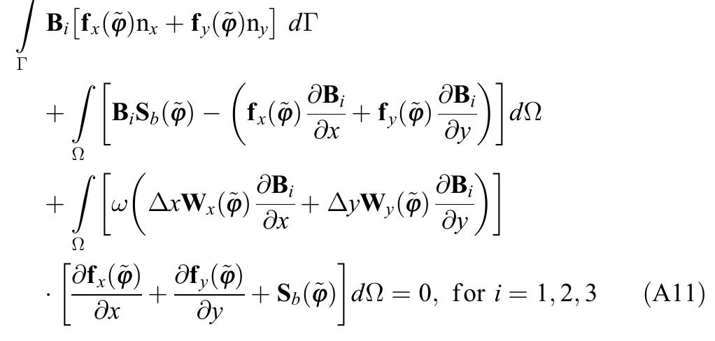 Where i’ = boundary of 2; (n,, n,,) = x- and y-components of