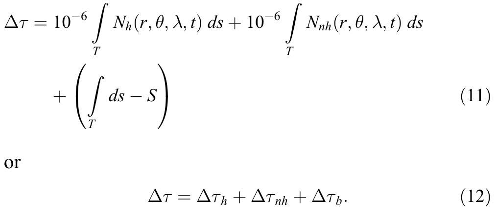 [23] equation (12) shows the different components of the