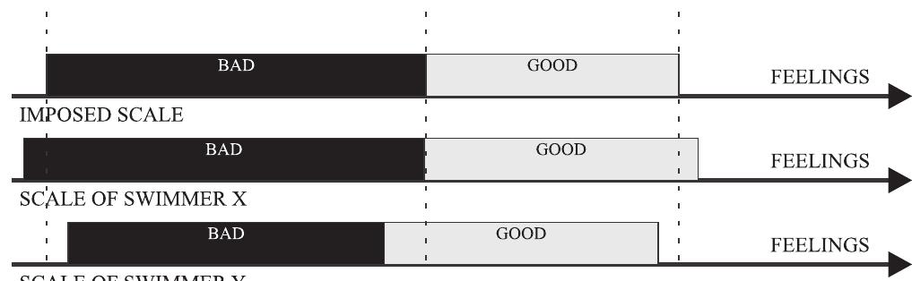 The individual feelings scale and the reduced scale of load