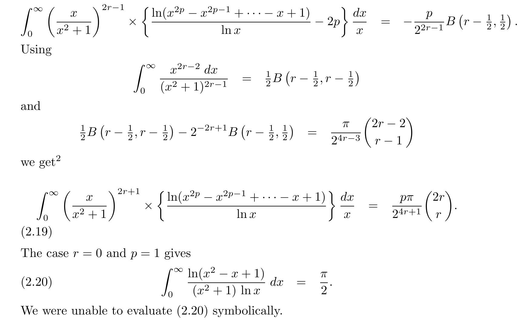 Integral Parameter (PDF) An integral with three parameters. Part 2