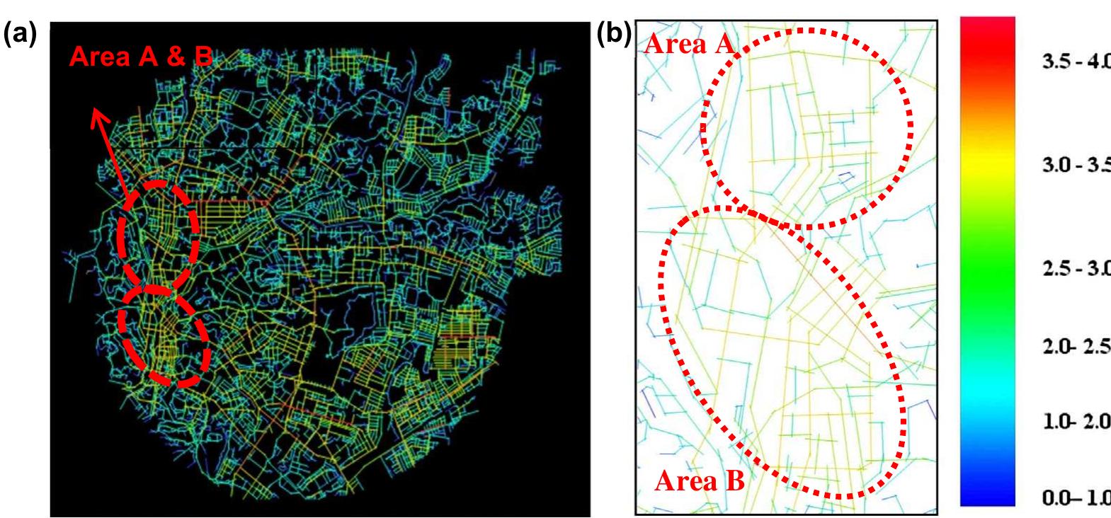 Figure 5 - from Space syntax analysis of tourists' movement