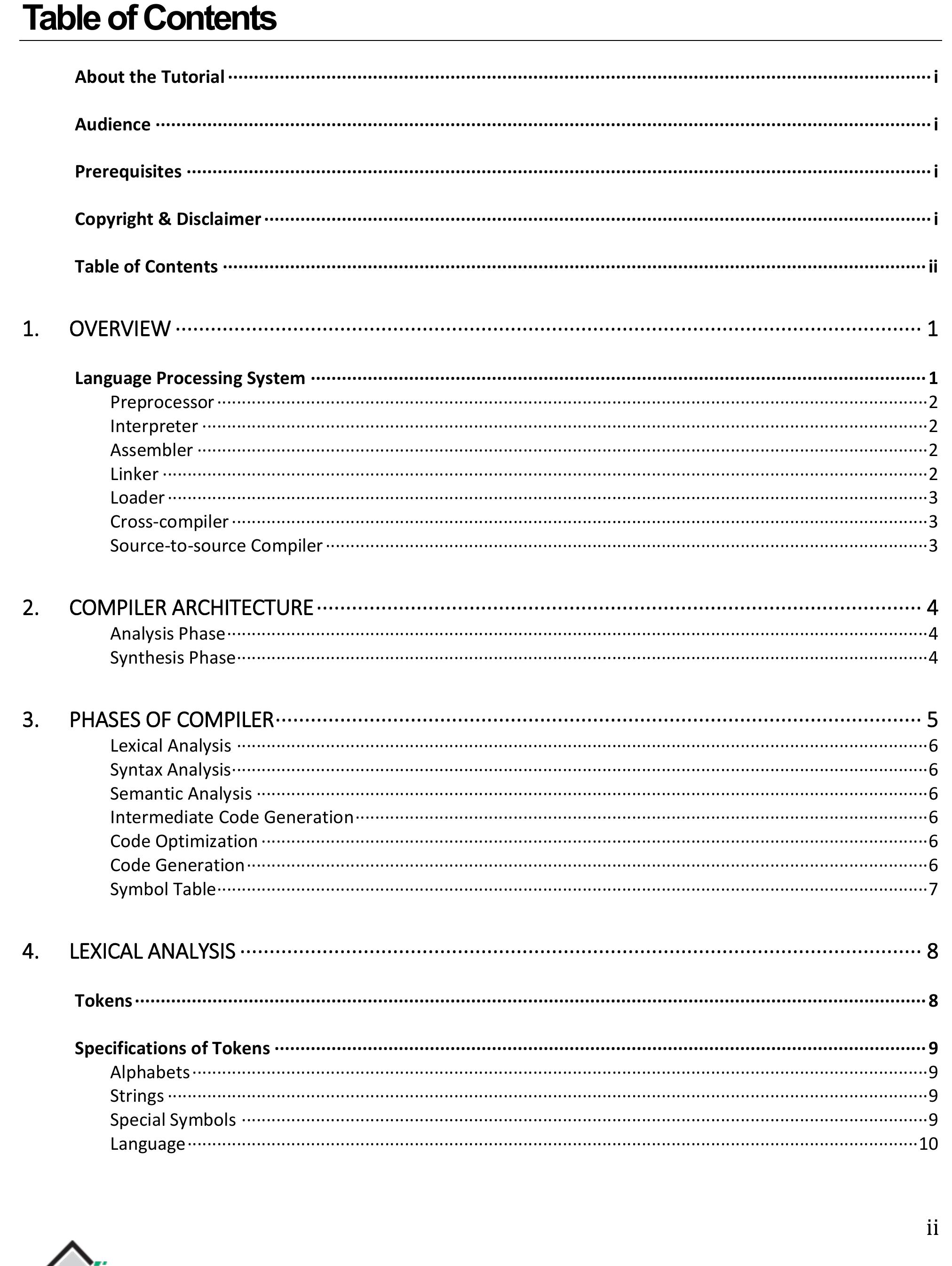 (PDF) Compiler design tutorial