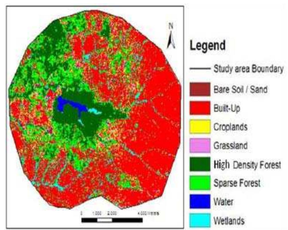 Figure 8 - Analysis of Forest Cover Change Detection