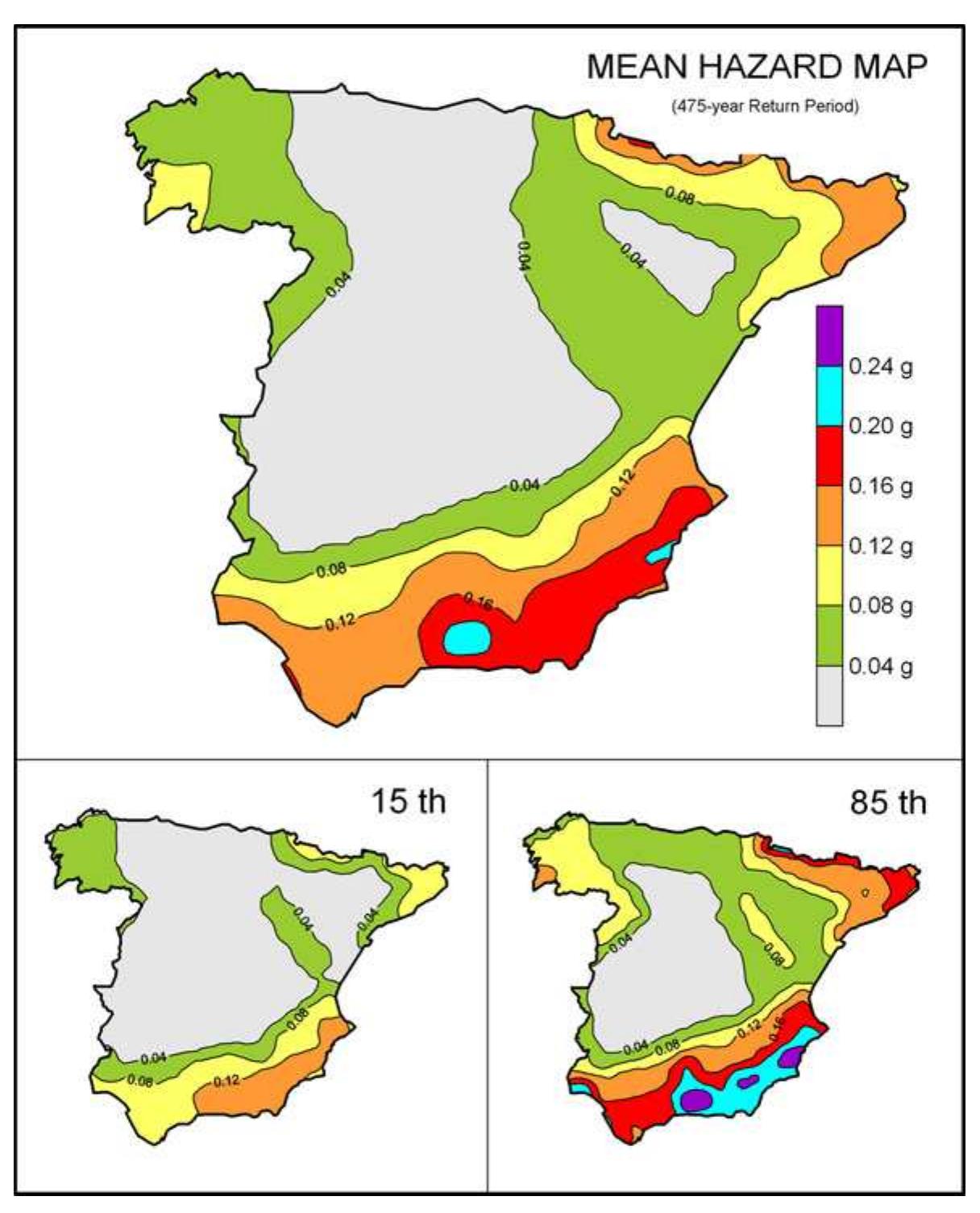 Mean hazard map for the 475-year return period (10%