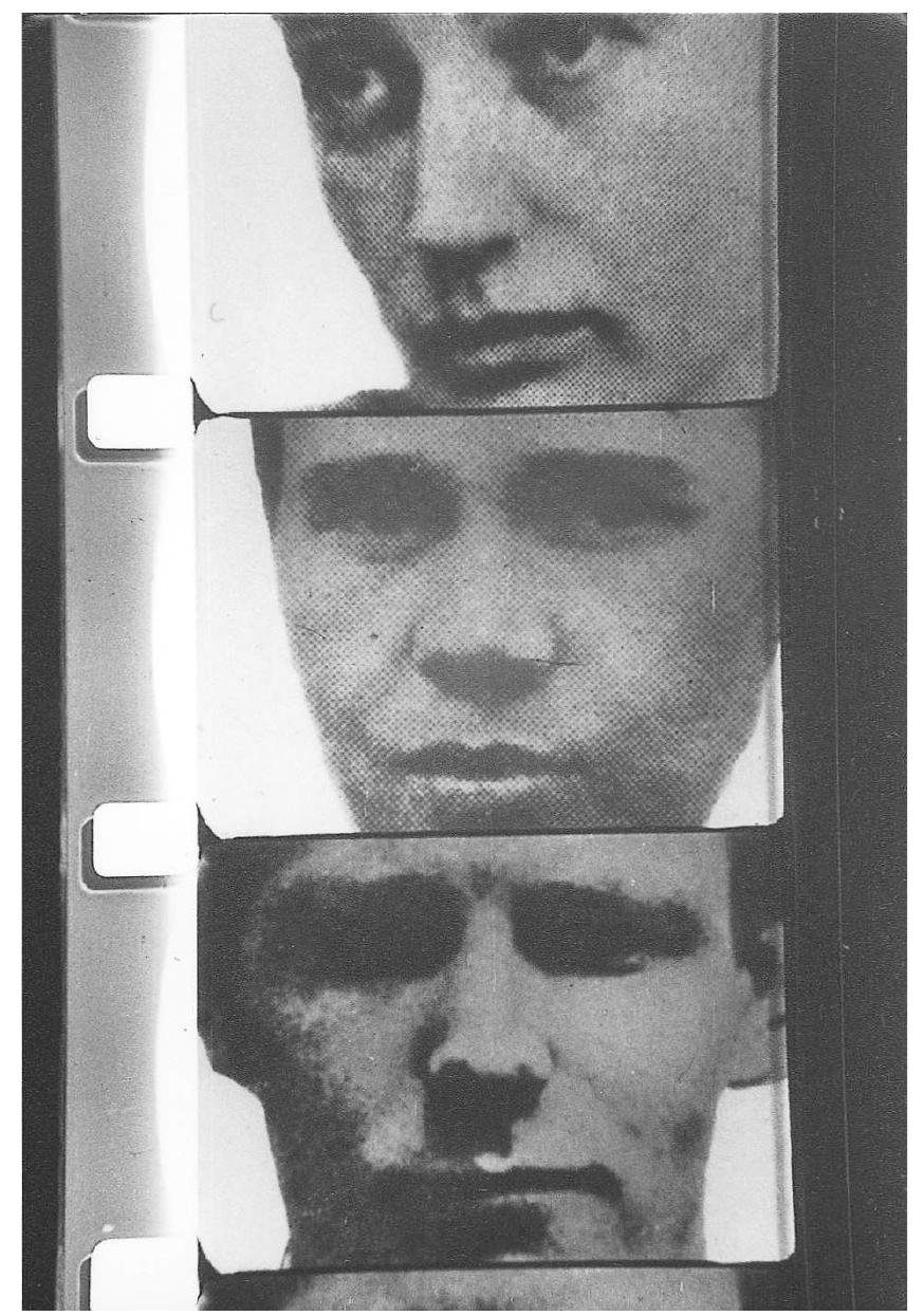 Fig. 4. Kurt Kren’s 48 Kopfe aus dem Szondi—Test (1960). Copyright sixpackfilm.  “Analysis” is etymologically rooted in the act y' y: gically 