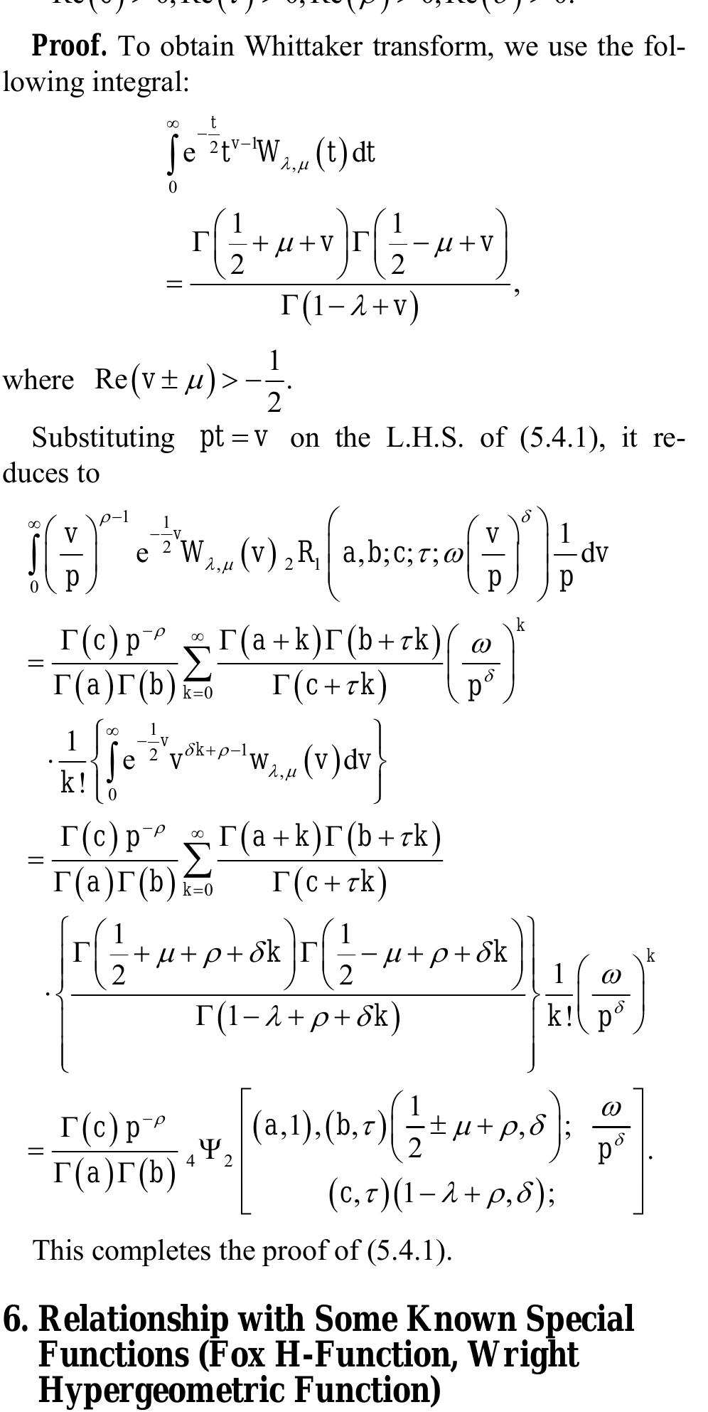 (PDF) Wright Type Hypergeometric Function and Its Properties