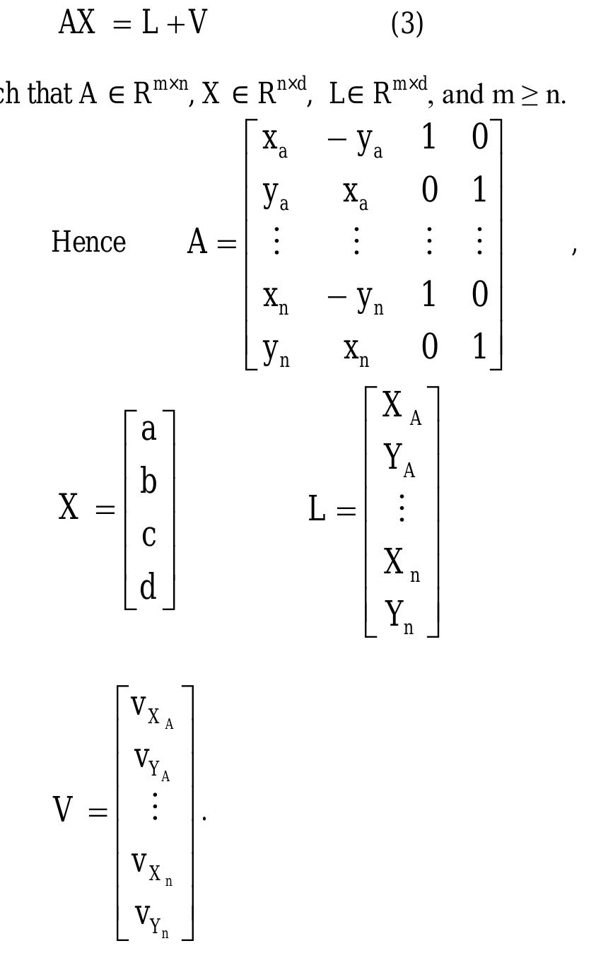 (PDF) Plane Coordinate Transformation Using General Least Squares ...