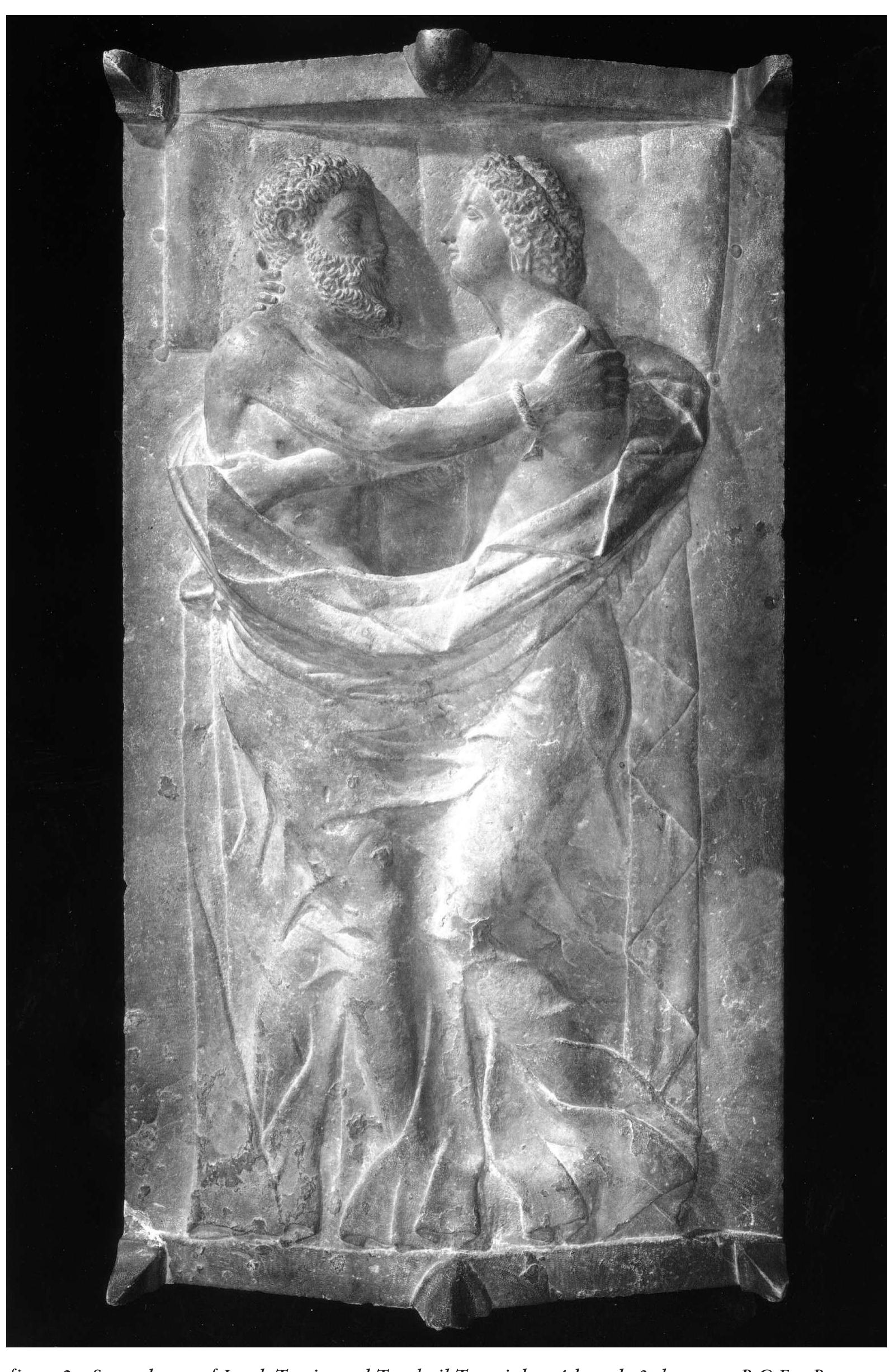 - long side. sarcophagus of larth tetnies and tanchvil