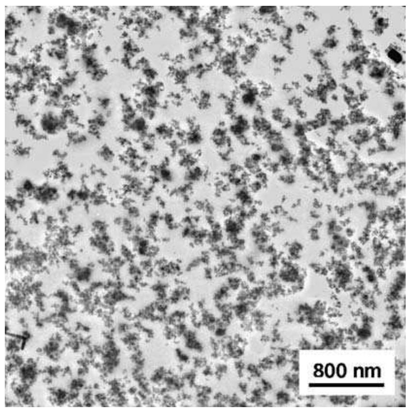 Finally, after the selection of all the grey tones associated with the filler, the program automatically identifies and counts the silica particles (Figure 1.9) and collects the data in a file where the object number and the corresponding values of all the selected parameters are registered. 