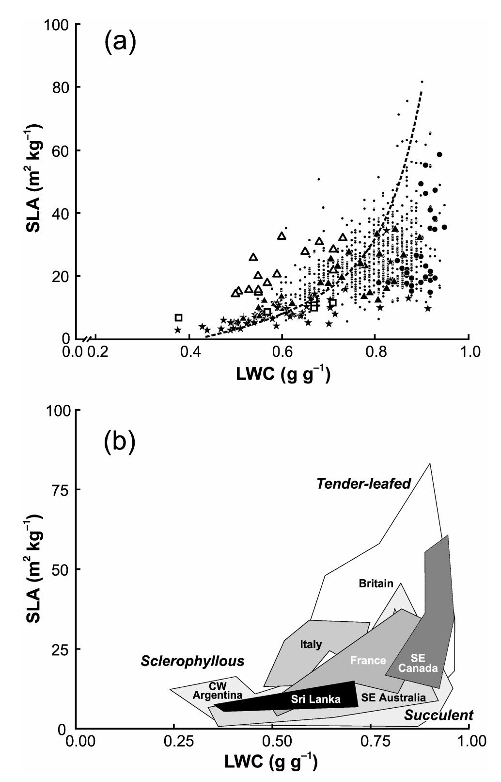 Roderick Triangle (PDF) Leaf traits as indicators of resource-use strategy in floras with ...