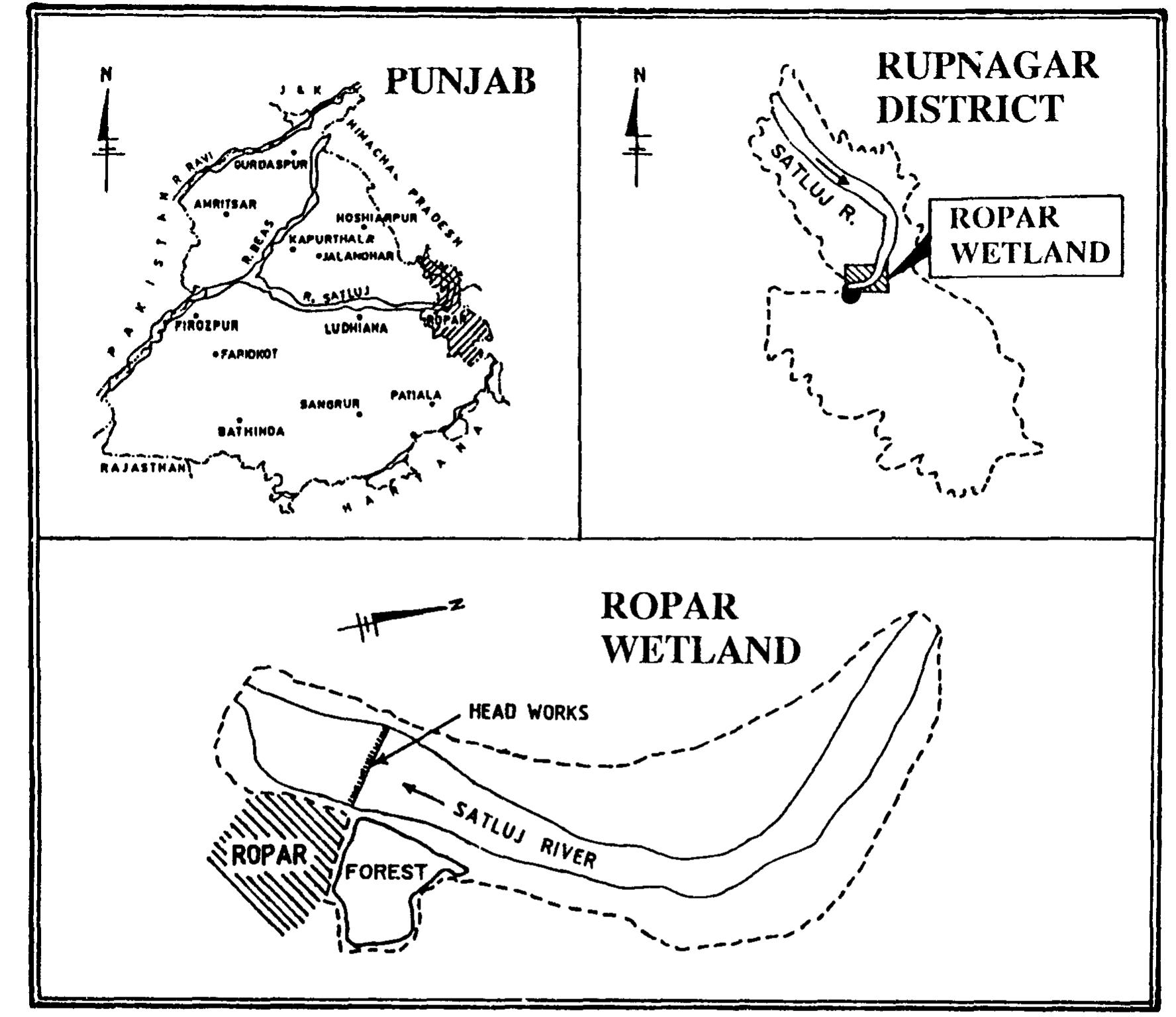 Ropar Map (PDF) Integrated resource study for conservation and management of ...