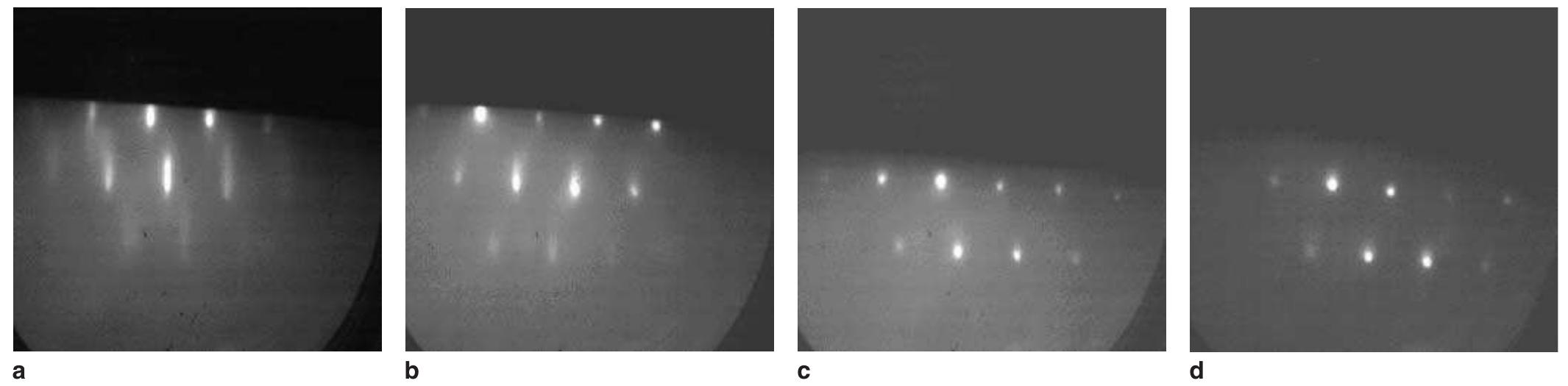 Rheed Roughness The rheed patterns of cdznte substrates versus ellipsometric