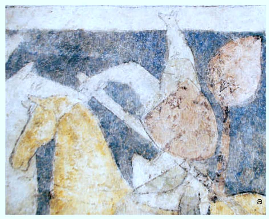 which makes precise dating of such works of art especially troublesome. Although the hypothesis  ibidem),  from the courtiers  he later  it’s mura  that the von Rederns made an attempt to  finish the paintings after they became the lords of he tower seems perfectly reasonable, a possibility hat the coats of arms were painted in the ducal hall  beginning, and represent the most trusted of the duke, should be also considered.  t is interesting to note that Jenchin von Redern,  ord of Siedlecin, was son of Jenchin —  a courtier of duke Henry I in 1334-1337 (Jurek 998, 273), the alleged founder of the tower and  s (Witkowski 2002, 34). 