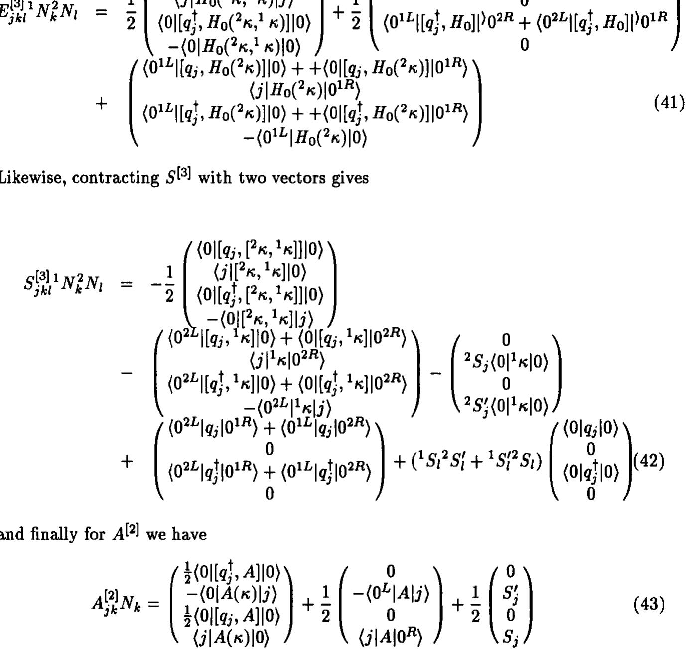 Tensor Integrals Level diagrams for the main mechanisms of benzene