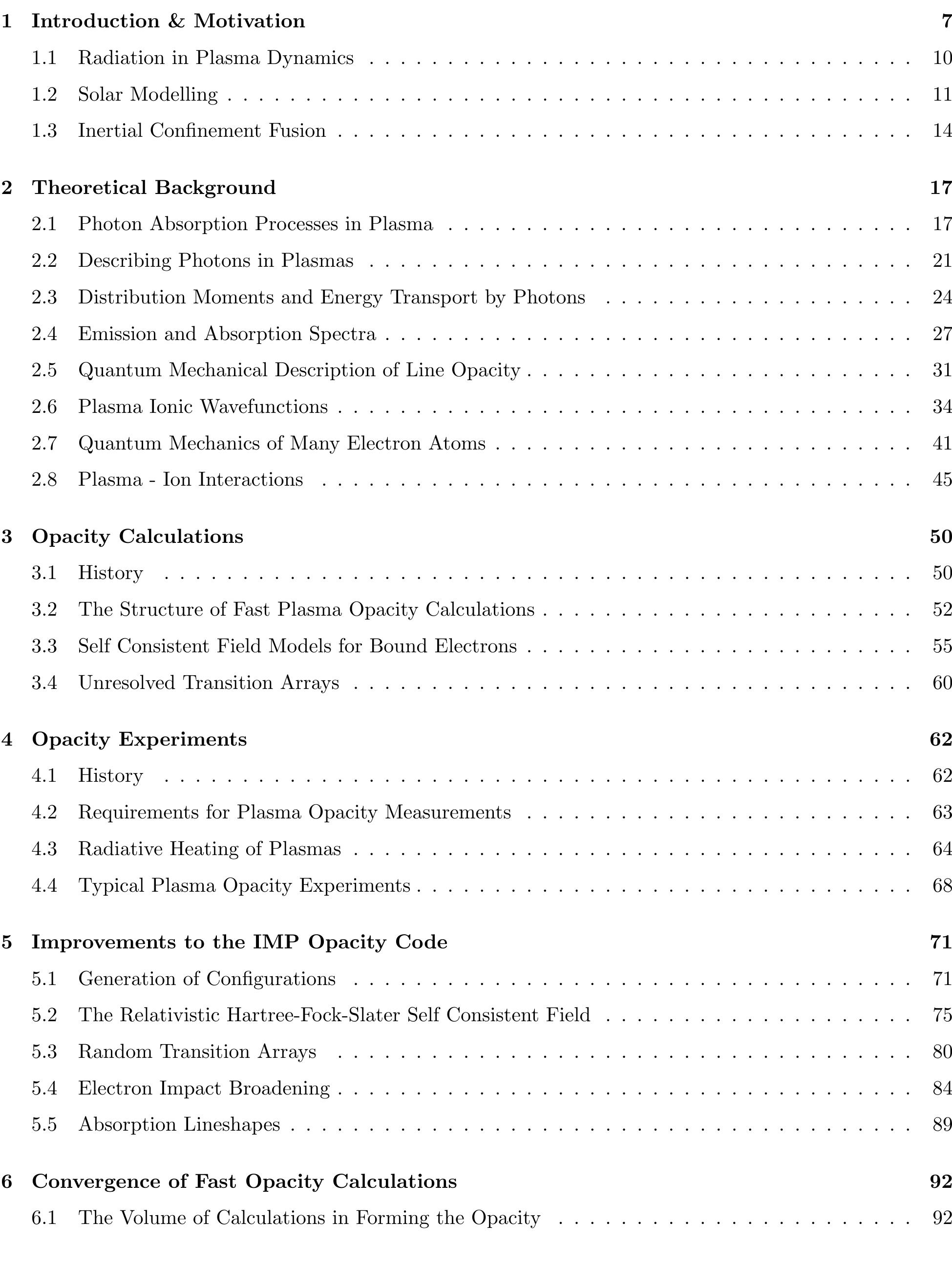 Table 1 - Fast calculations of the radiative opacity of