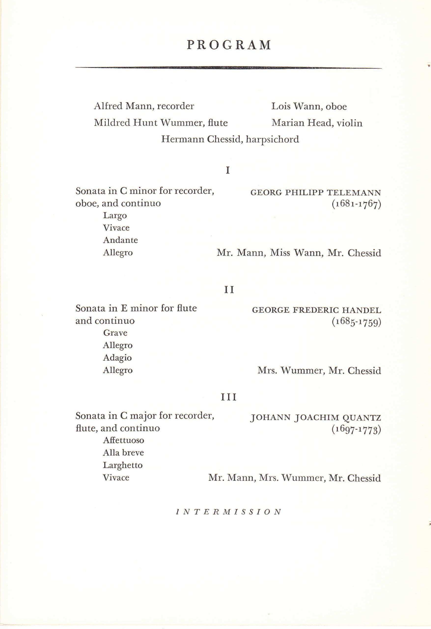 (PDF) Program notes, 21 & 23 April 1952: The recorder and the ...