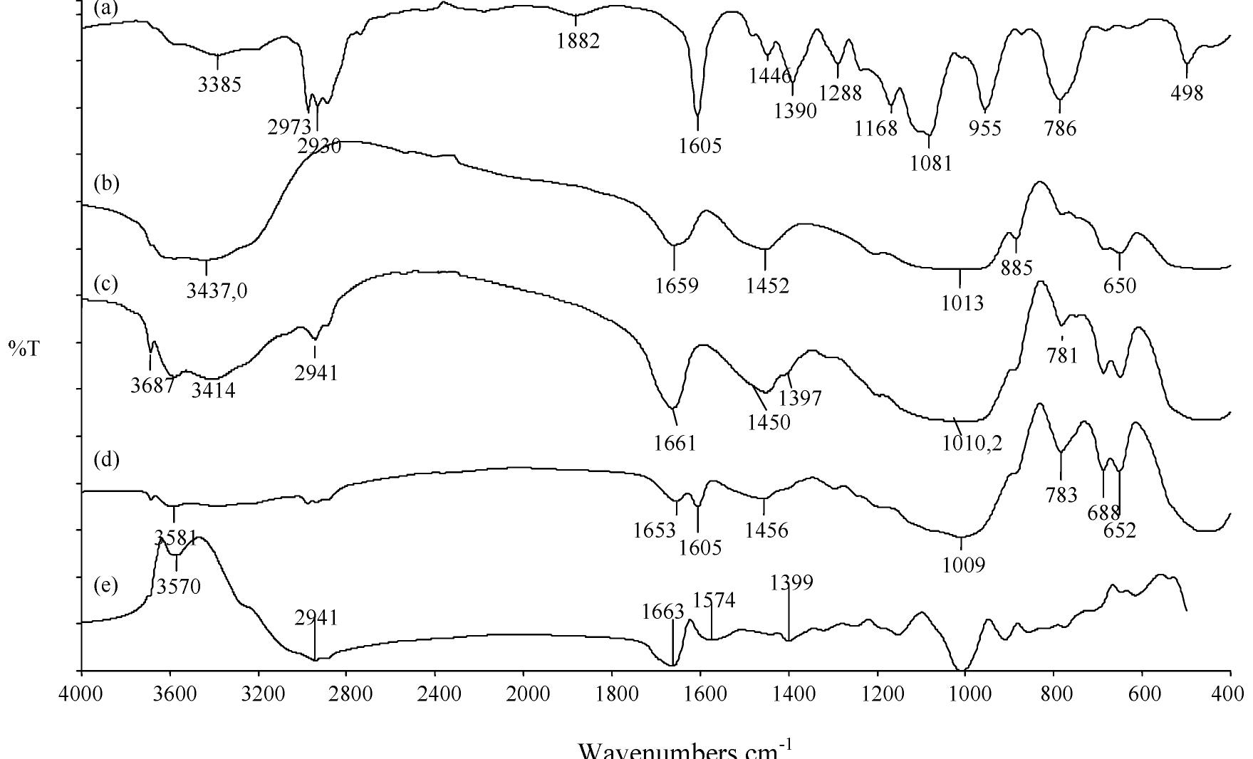 Sepiolite Raman Spectra Ftir spectra of complex formation on a sepiolite surface