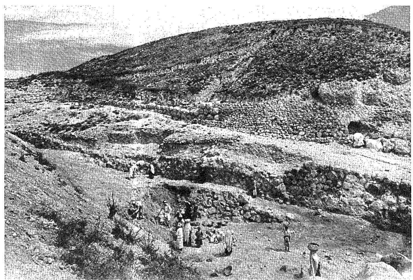 Fig. 31. The British excavation of the lower part of the roadway in 1936 