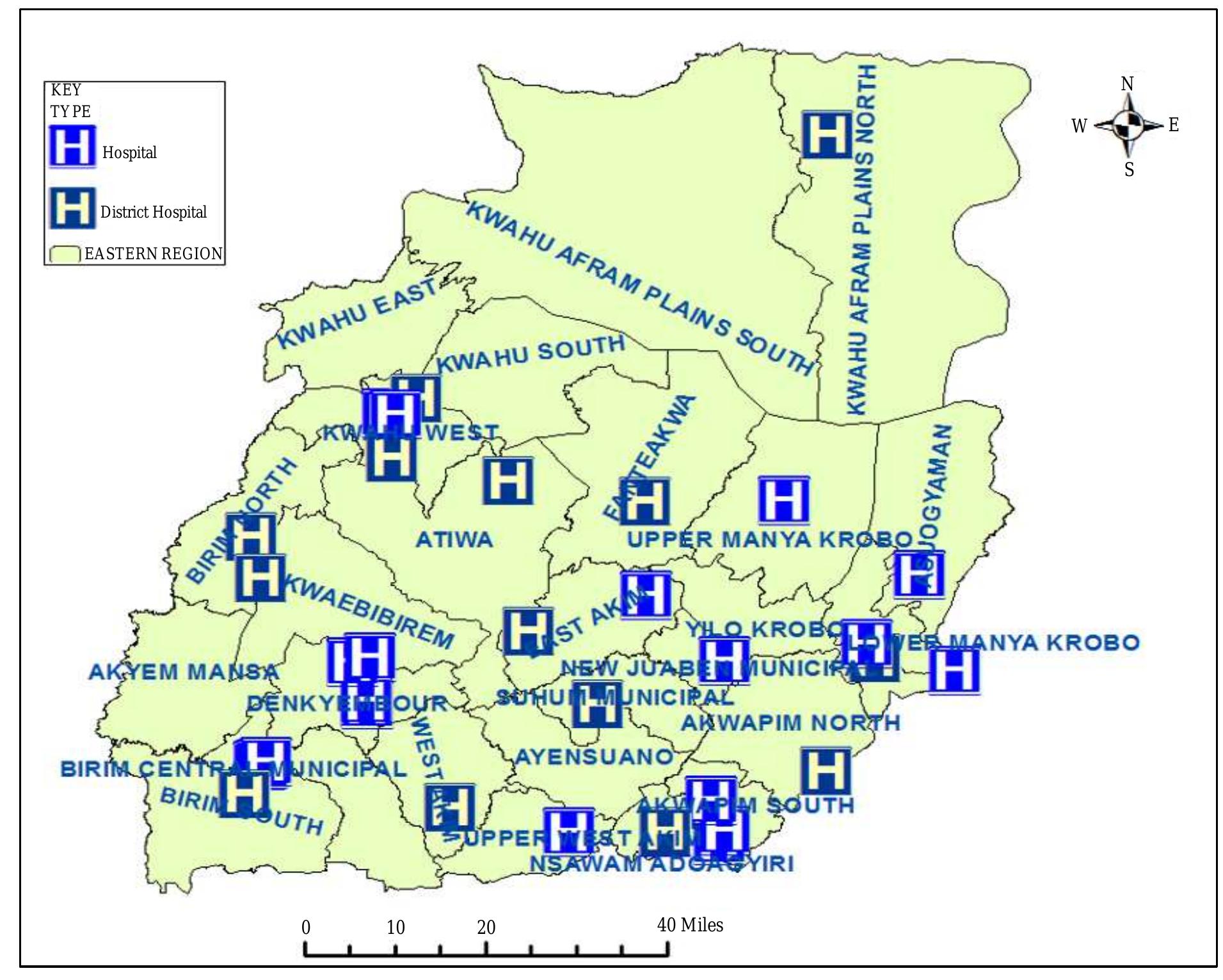 Juabeng Map Figure 1 - from A Spatial Perspective to the Distribution of