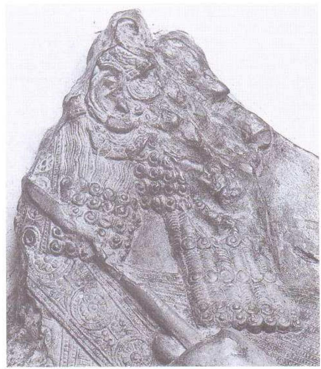 Figure 12. Detail of defaced king’s head: see Figure 11. 
