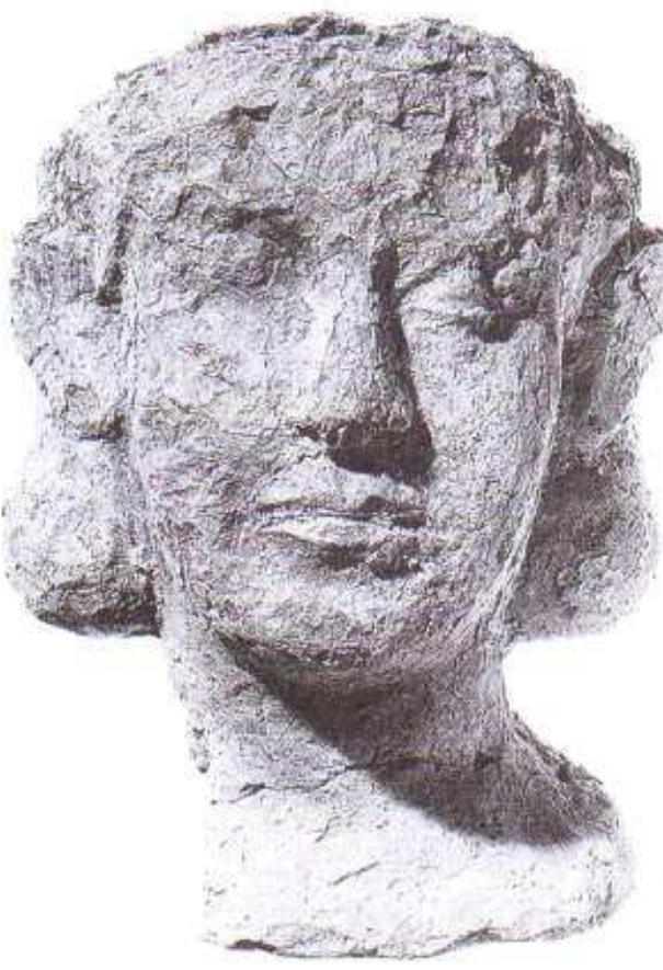 Figure 25. Clay head: compare Figure 24,  Figure 24. Clay head. From southern Babylonia? 