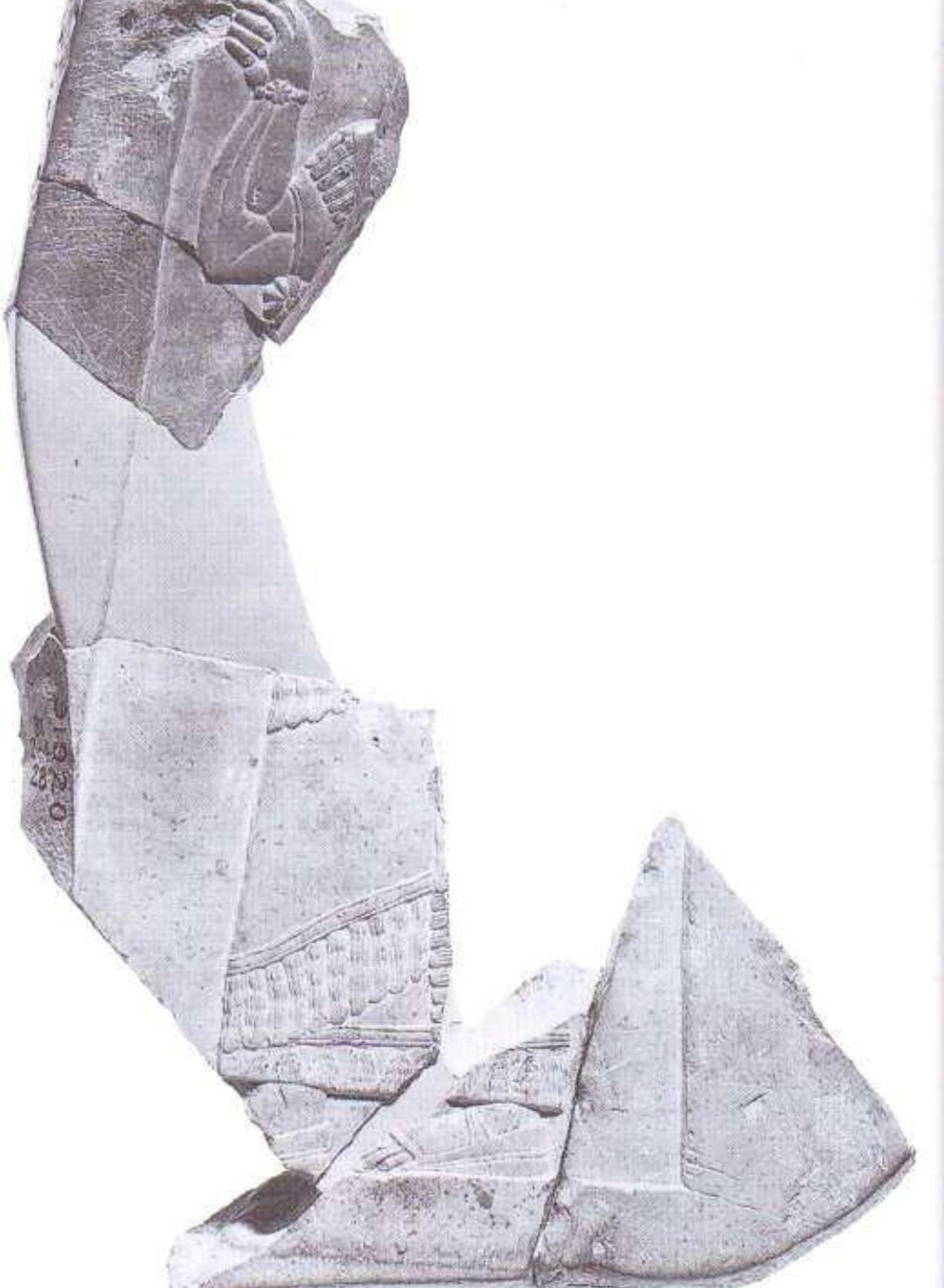 Figure 32. Royal stela on Face A of stone “sculptor’ model”, From Ninevet 