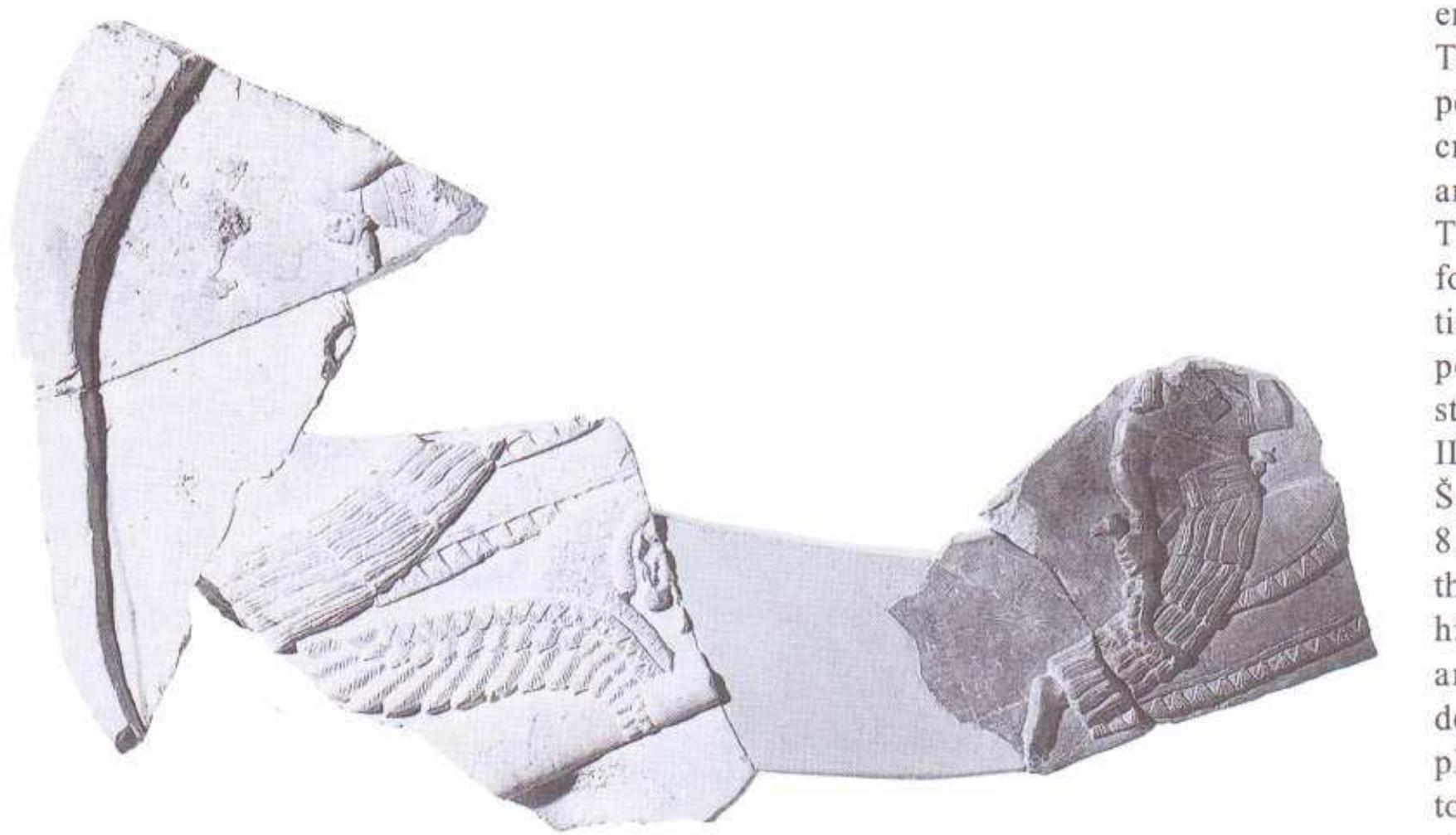 Figure 33, Combat on Face B of stone “sculptor’s model”: see Figure 32. 