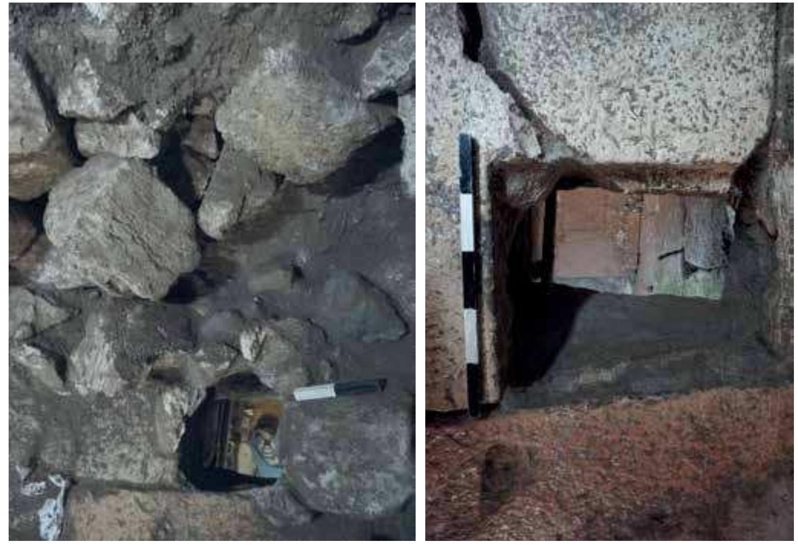 Fig. 4a. View of the manhole that connected the _ Fig. 4b. View of the manhole after excavation. drainage channel to the street, during excavation.  in the heart of an urban environment than a natural channel cut off from the urban 