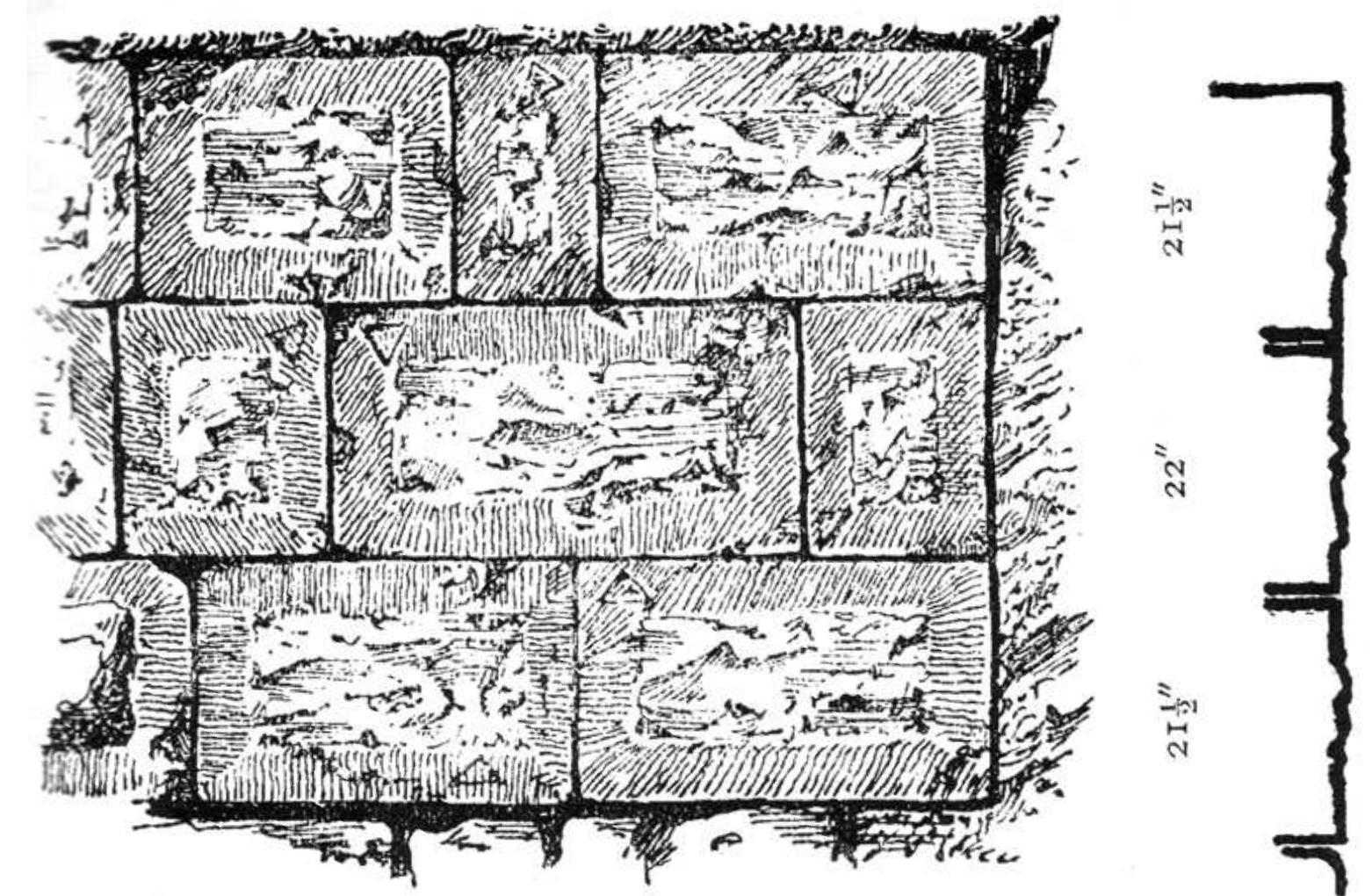 Fig. 5. Portion of the Hellenistic wall documented by Bliss and Dickie at point O2. 