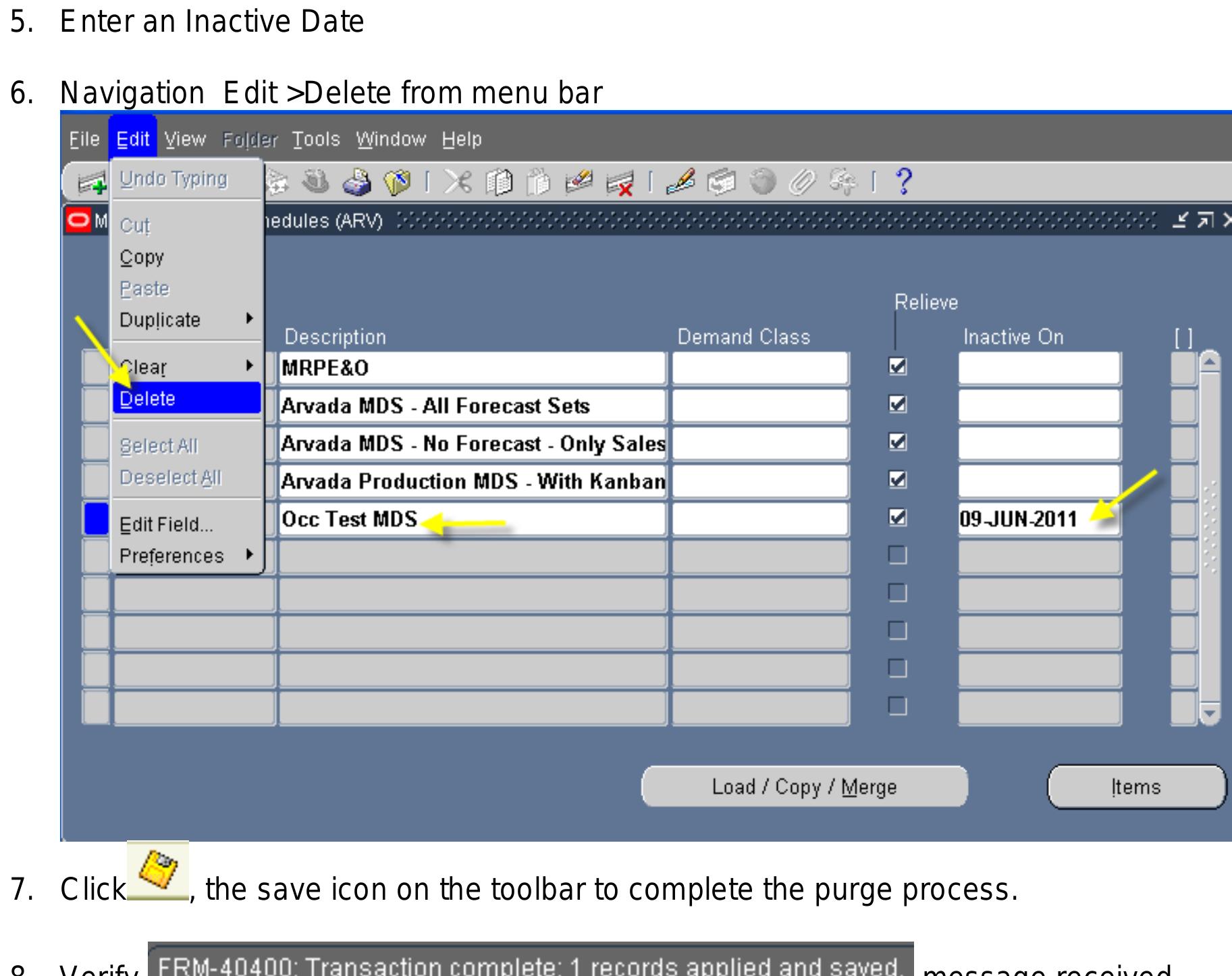 Figure 85 - Accellent Supply Chain Planning Accellent Oracle