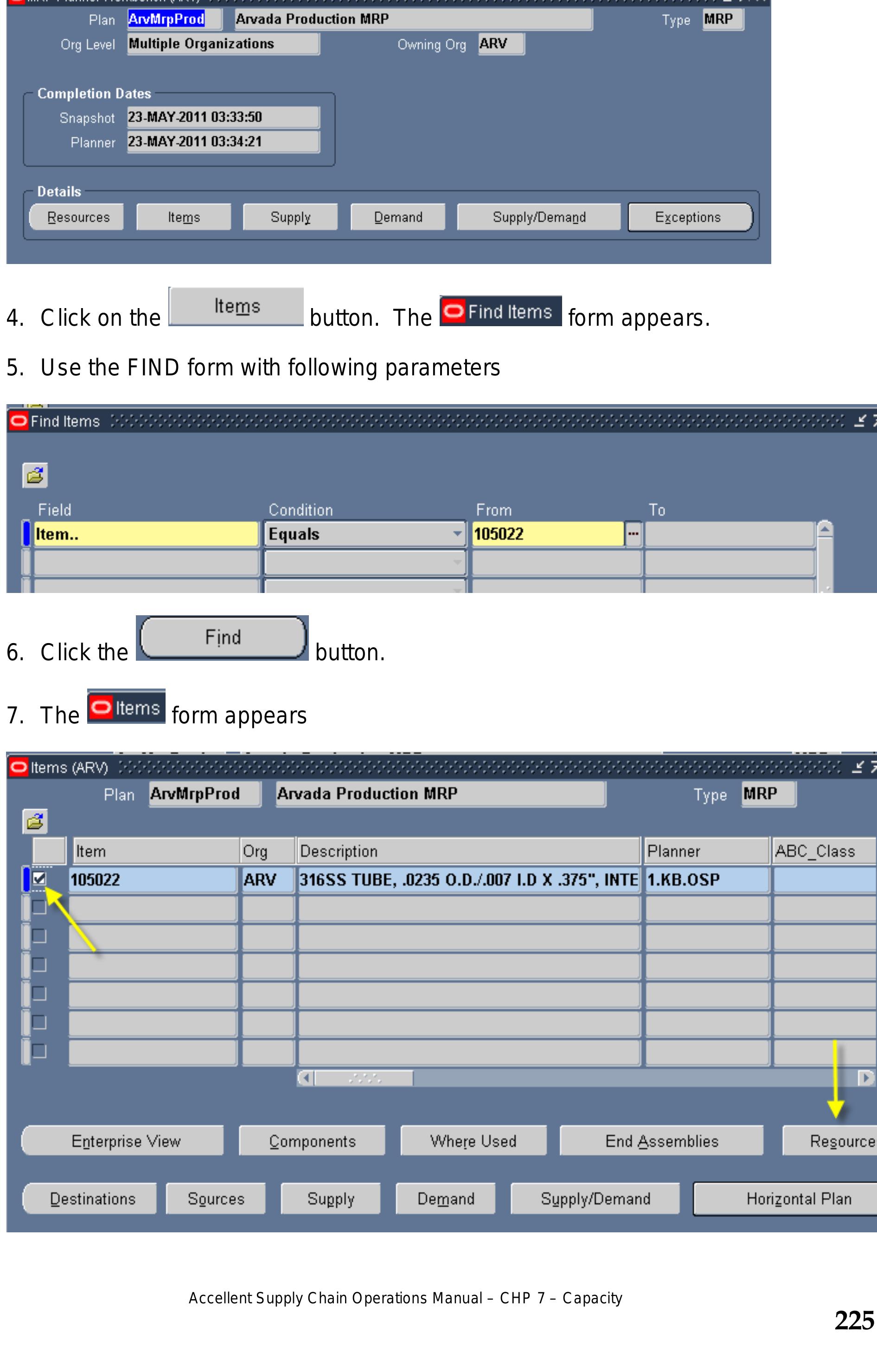 Figure 181 - Accellent Supply Chain Planning Accellent