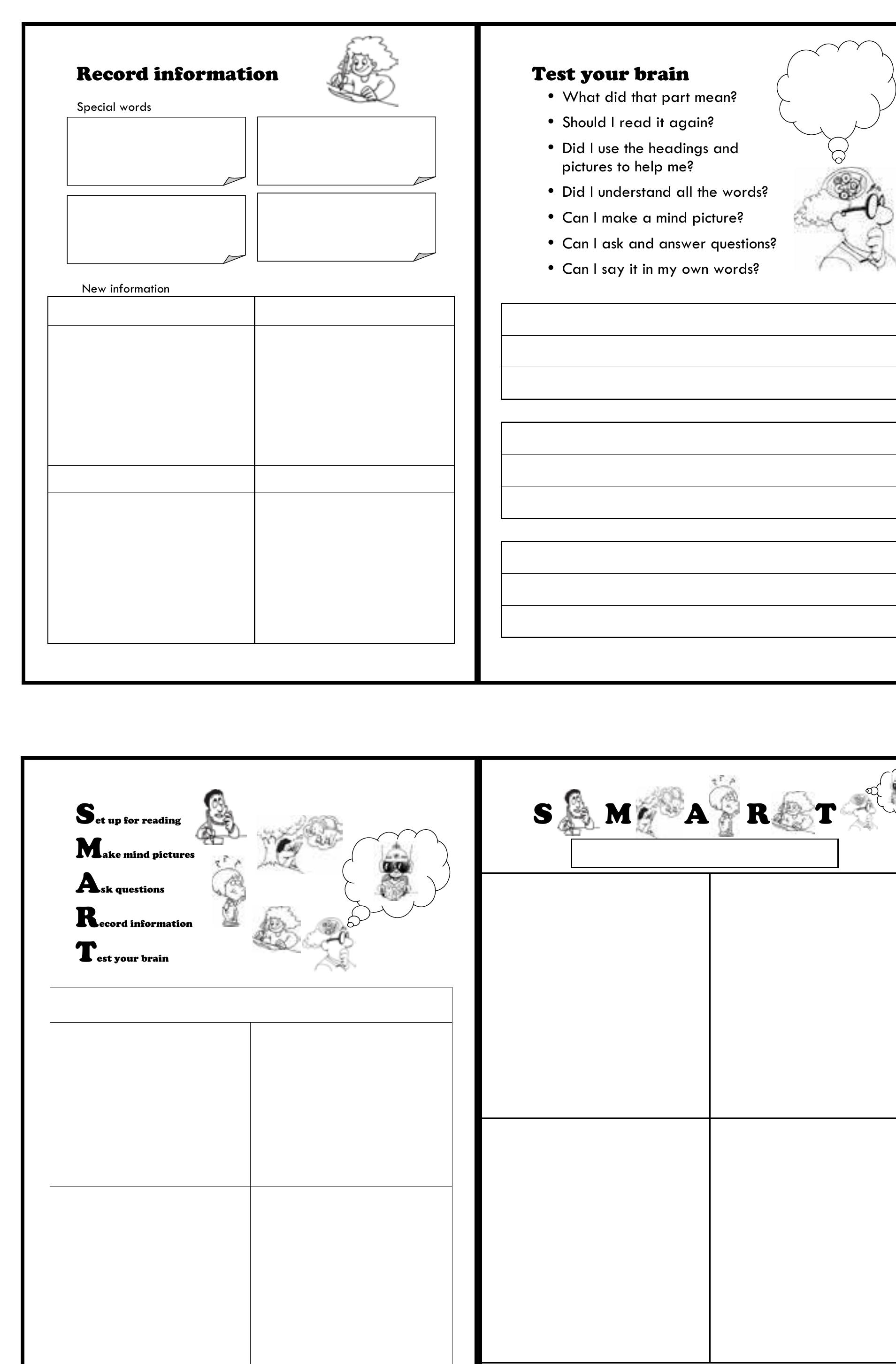 Figure 10 - SMART Reading: Making effective comprehension