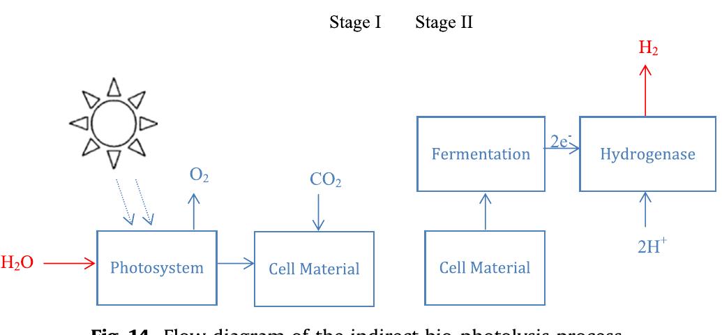 Flow diagram of the steam methane reforming process.