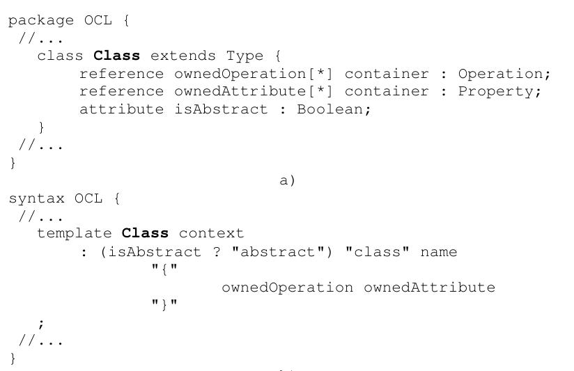 Figure 37 - from OCL for (Meta)Models in Multiple