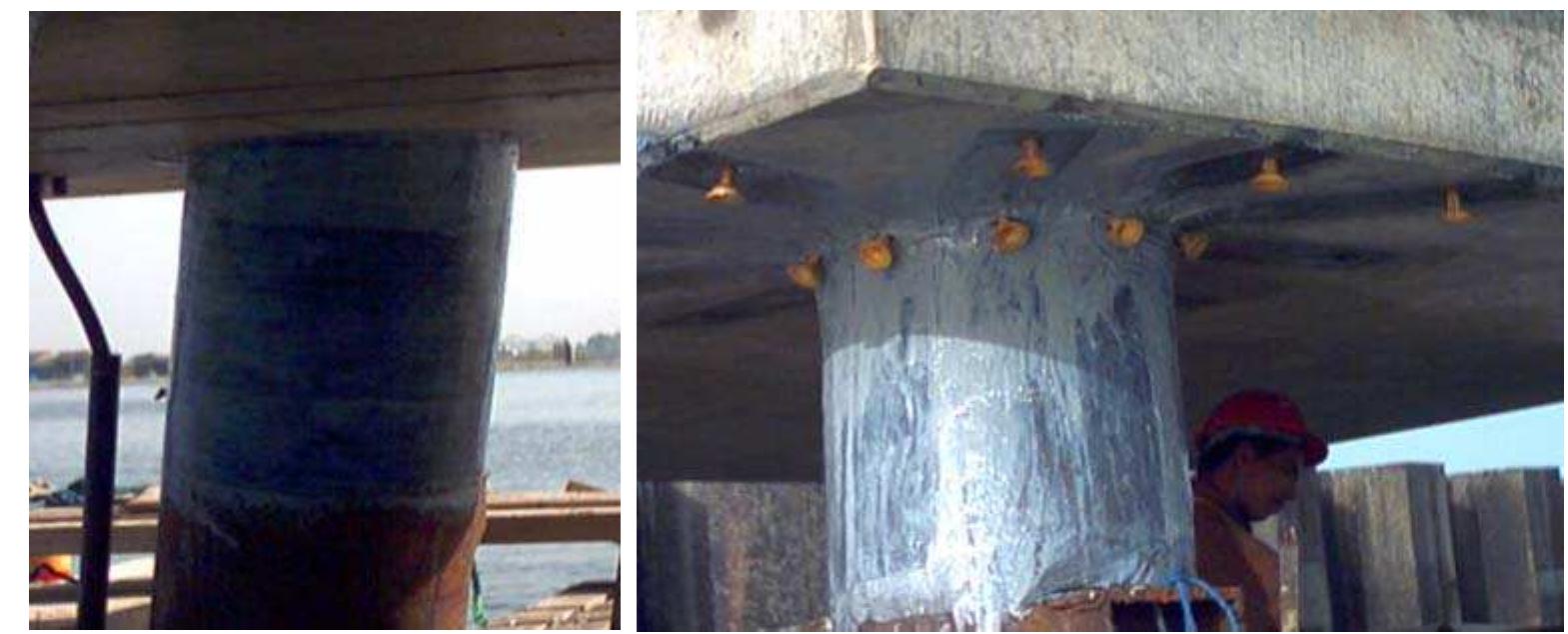 Schematic of the frp piles strengthening