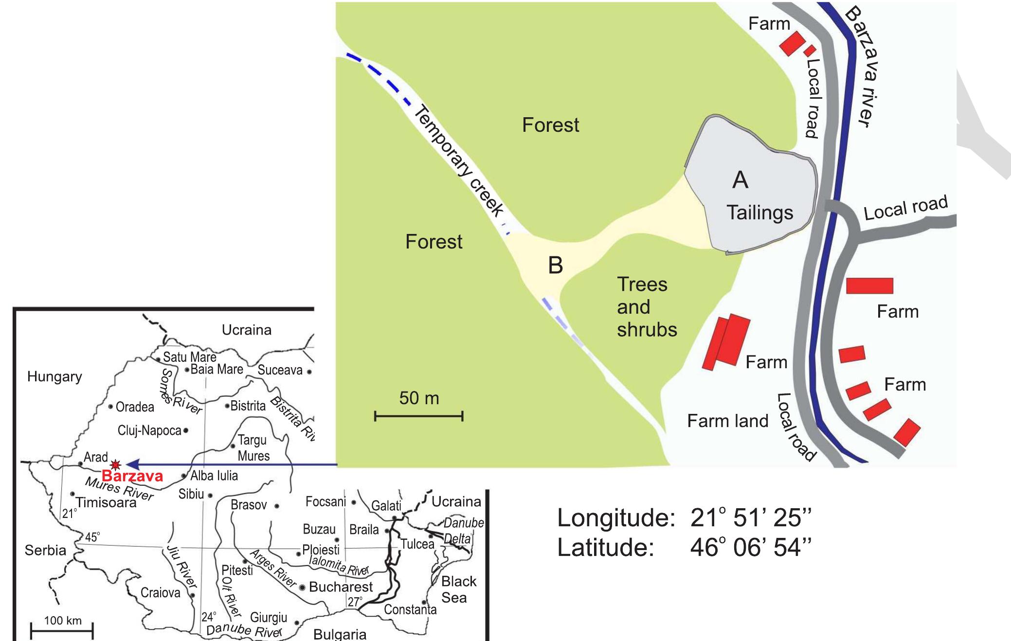 Figure 1 - from Rehabilitation of the Barzava Uranium Mine