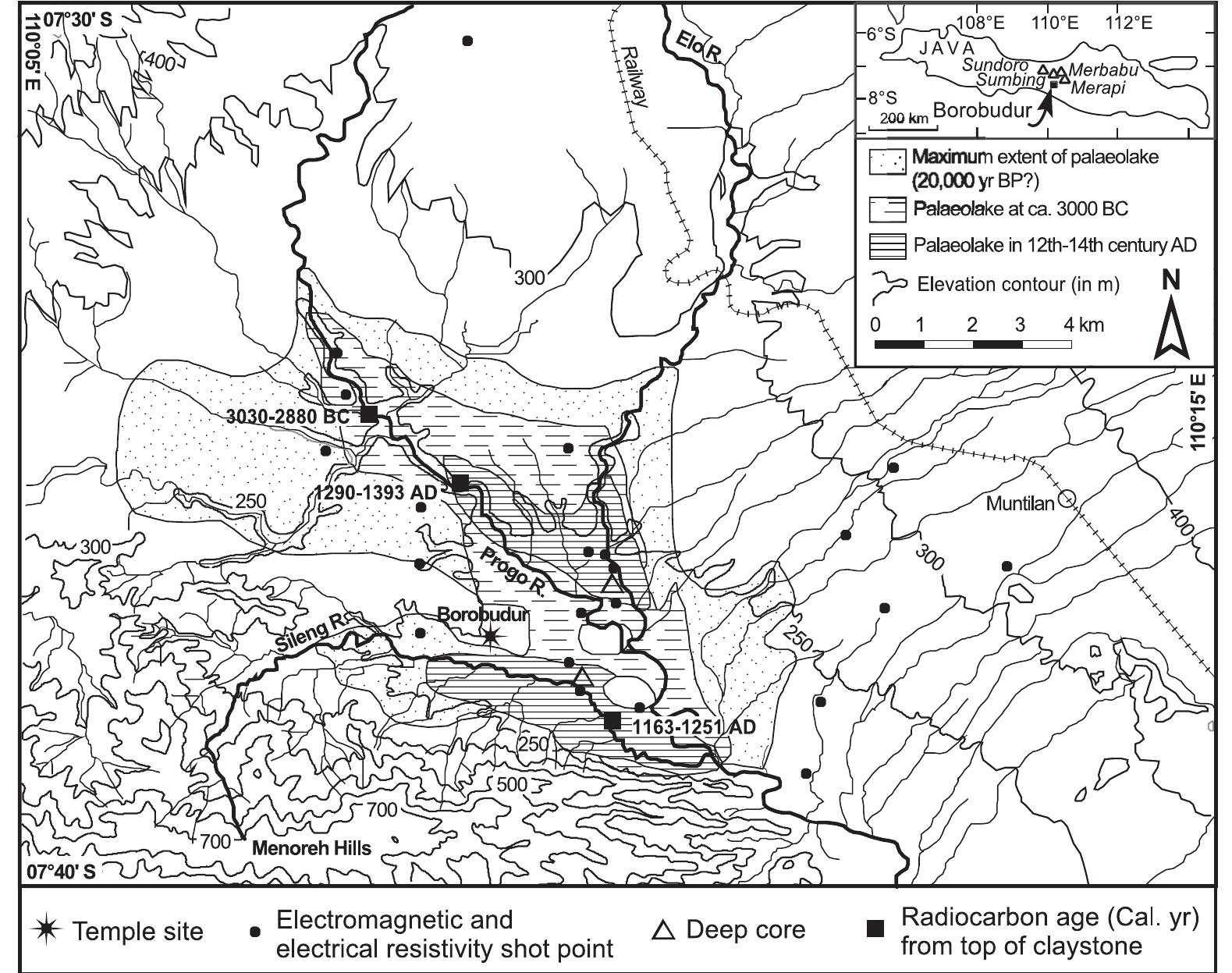 (PDF) Borobudur monument (Java, Indonesia) stood by a natural lake ...