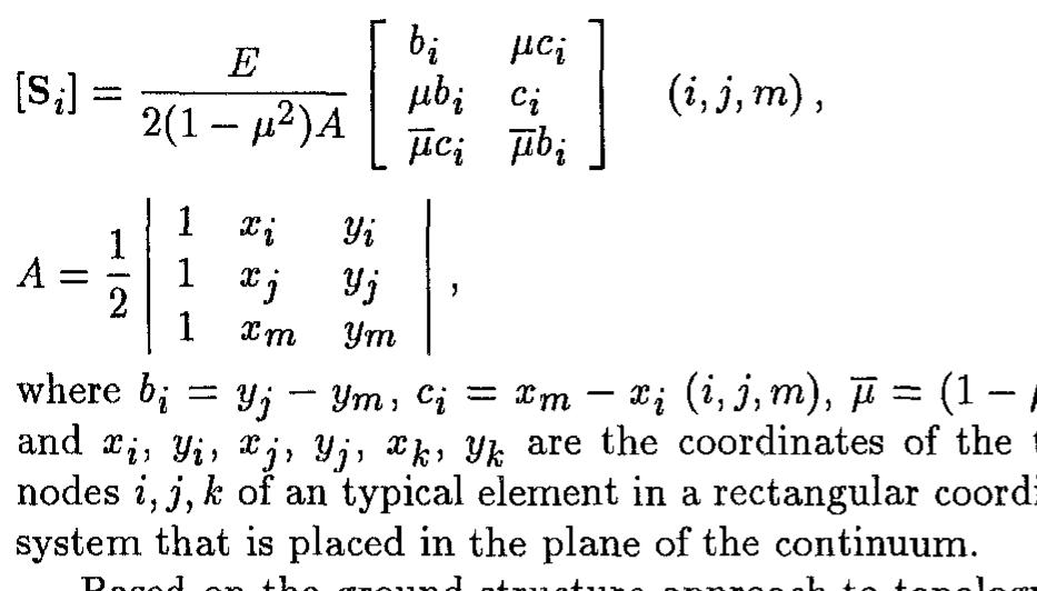 Figure 3 - from relaxed approach in structural topology