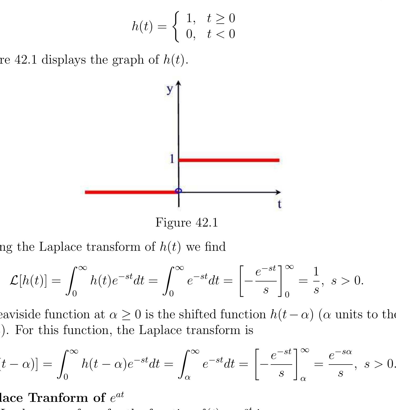 Figure 38 - Laplace Transforms: Theory, Problems, and