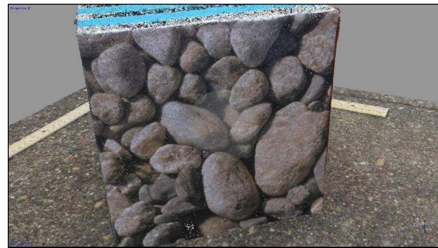 Figure 3-7. Accuracy: Medium setting on Build Dense Cloud process. Total number of the points is 9,979,748. (Image: Y amafune) 