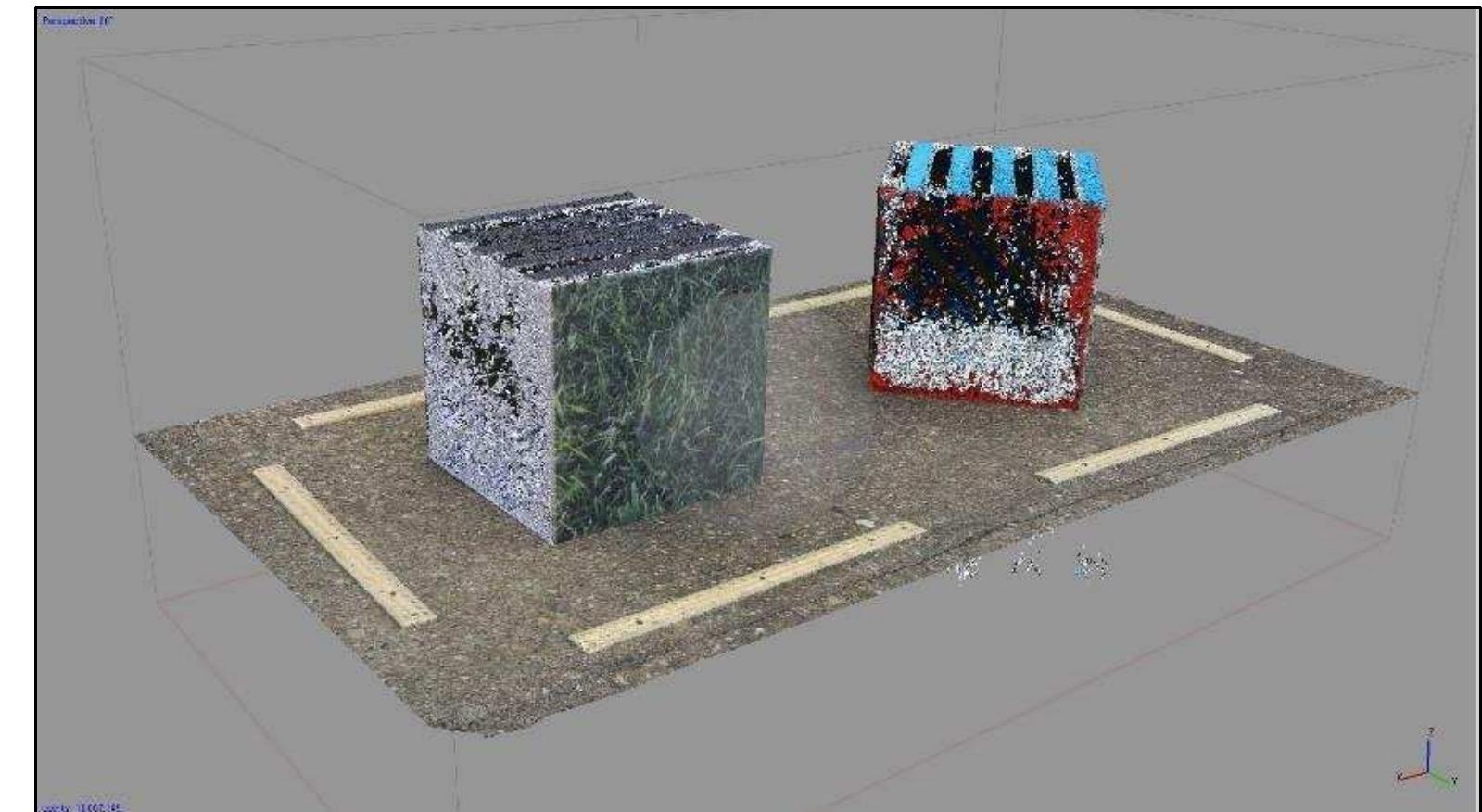 Figure 3-12. Build Dense Cloud process with Depth filtering: Moderate setting. (Image: Y amafune 