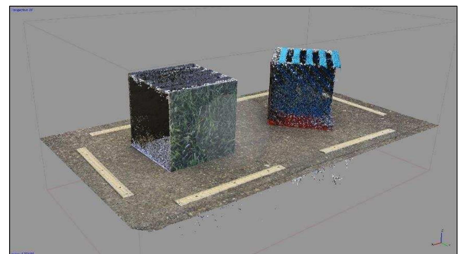 Figure 3-13. Build Dense Cloud process with Depth filtering: Disabled setting. (Image: Y amafune) 