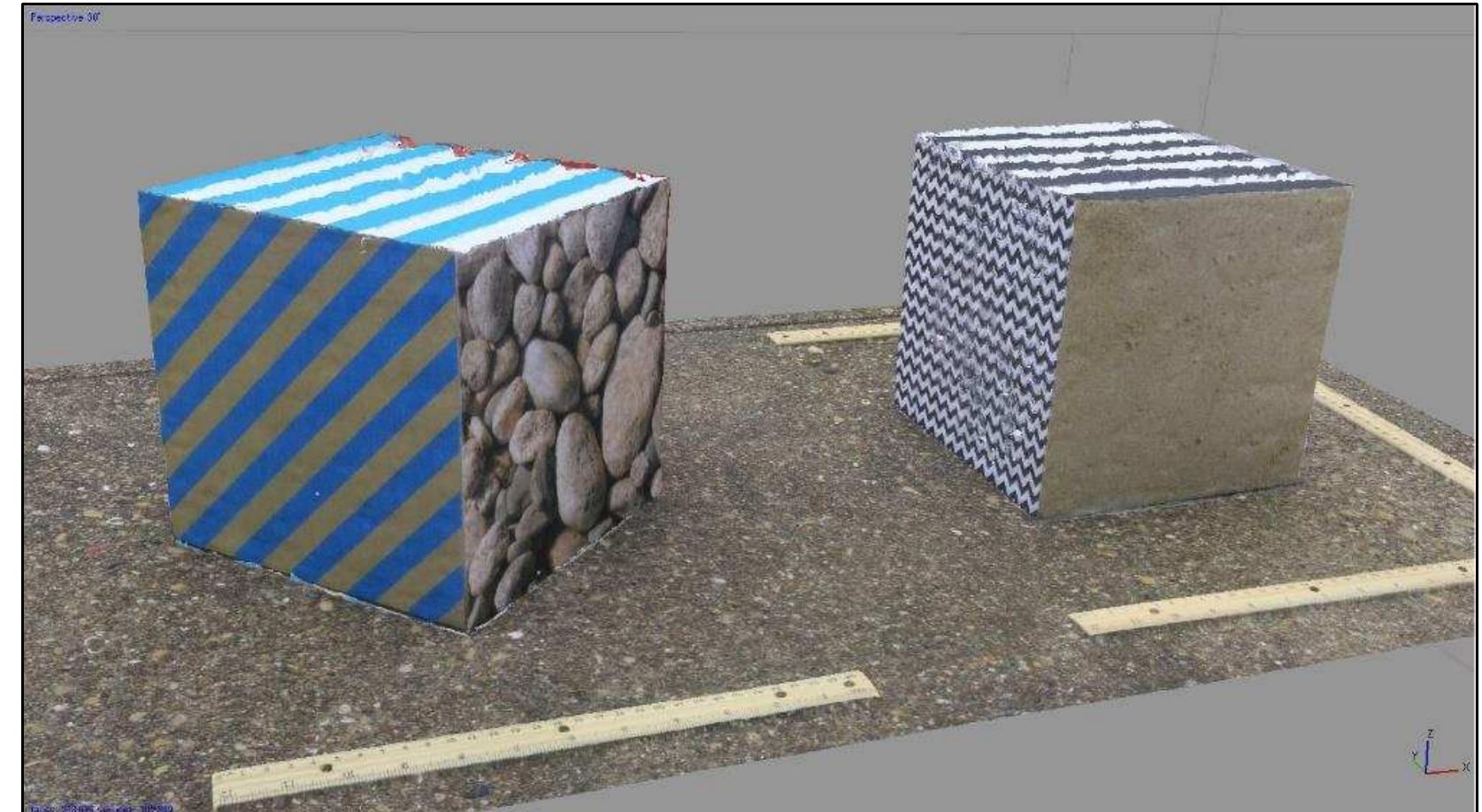 Figure 3-24. Build Texture process with Mapping Mode: Adaptive orthophoto setting. (Image: Y amafune) 